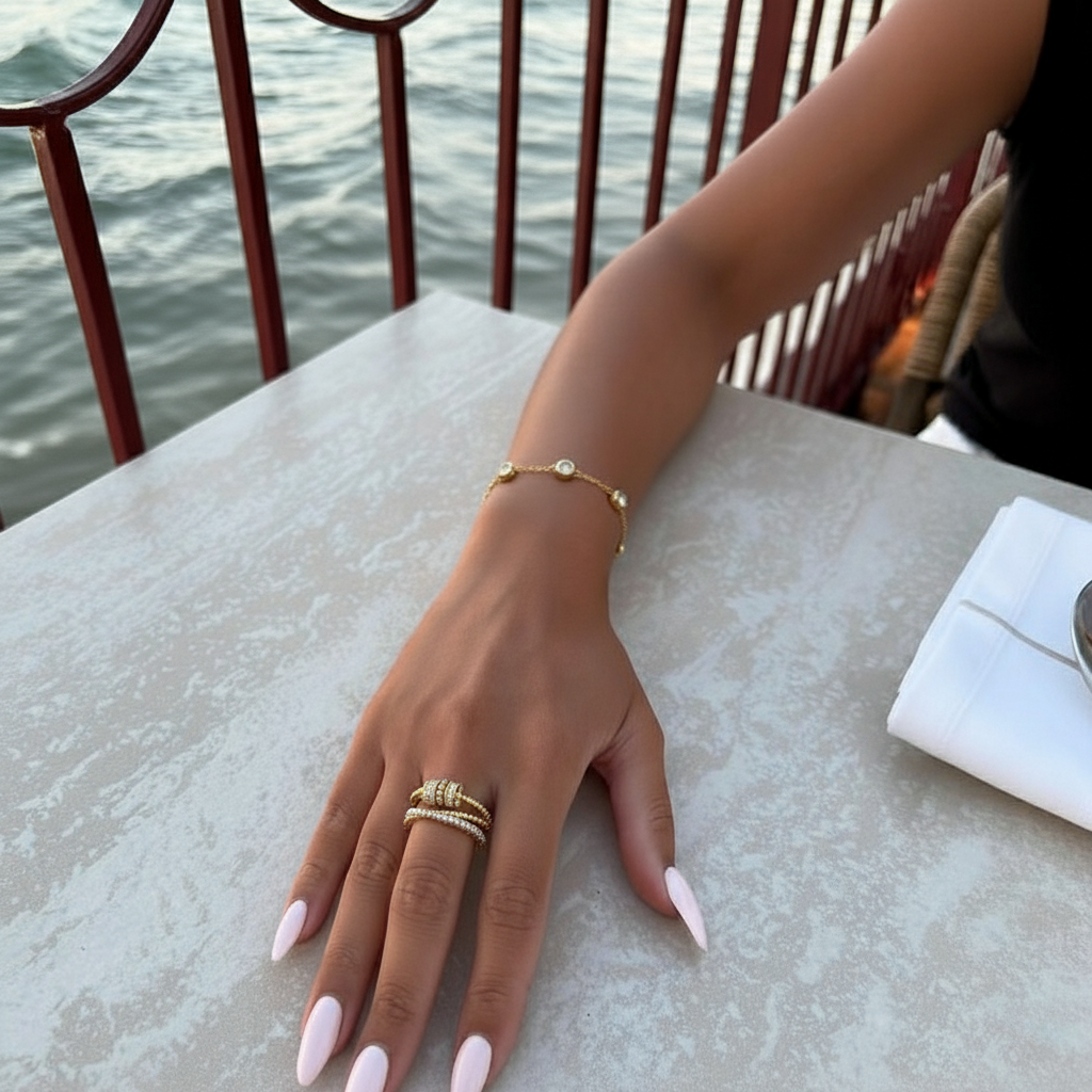 Anillo antiestrés con aro giratorio ajustable