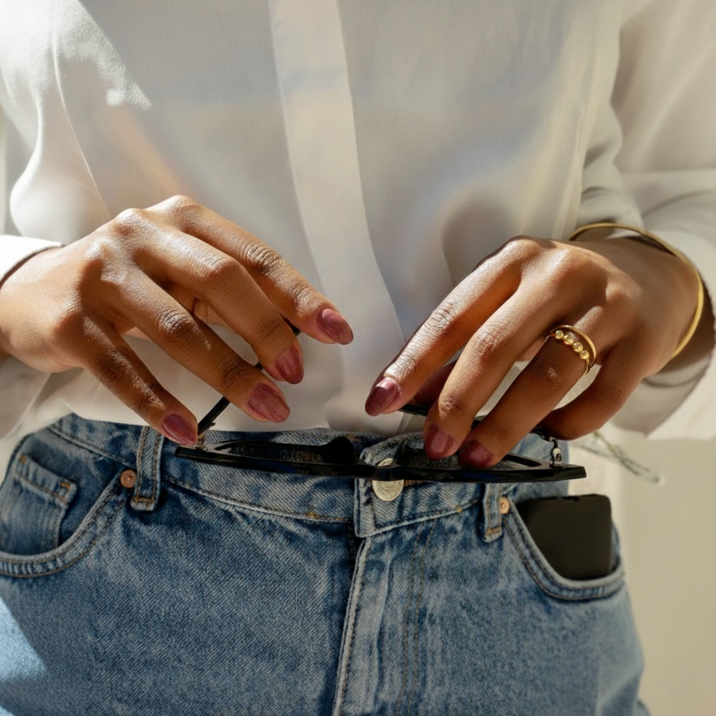 Anillo de bolas giratorias antiestrés, para mujer