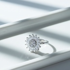 Anillo Girasol antiestrés giratorio ajustable – anillo antiestrés con aro giratorio ajustable