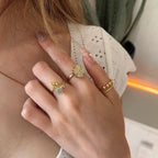Anillo Geométrico antiestrés giratorio ajustable - Calagir.com