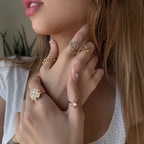 Anillo Geométrico antiestrés giratorio ajustable - Calagir.com