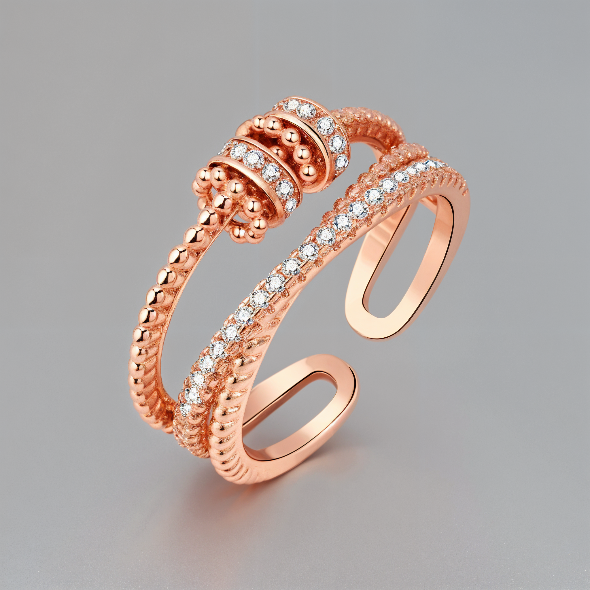 Anillo antiestrés resistente al agua color rosado 