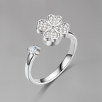 Anillo trébol antiestrés perfecto para aliviar tu estrés en momentos de tensión